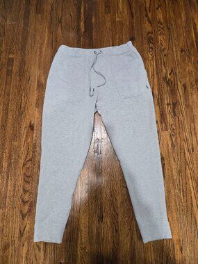 Polo Ralph Lauren Solid Double-Knit Jogger Pants in a gray color.